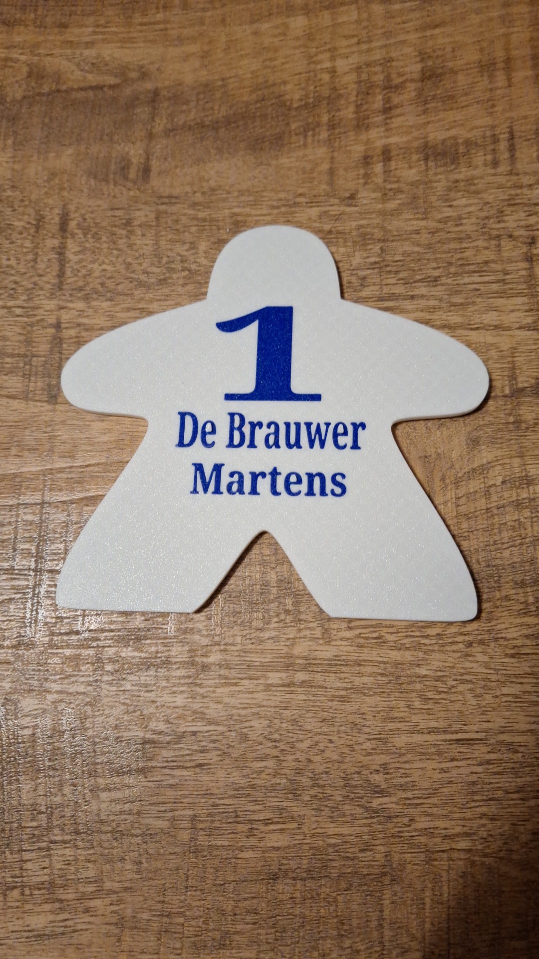 wit met blauwe leestekens