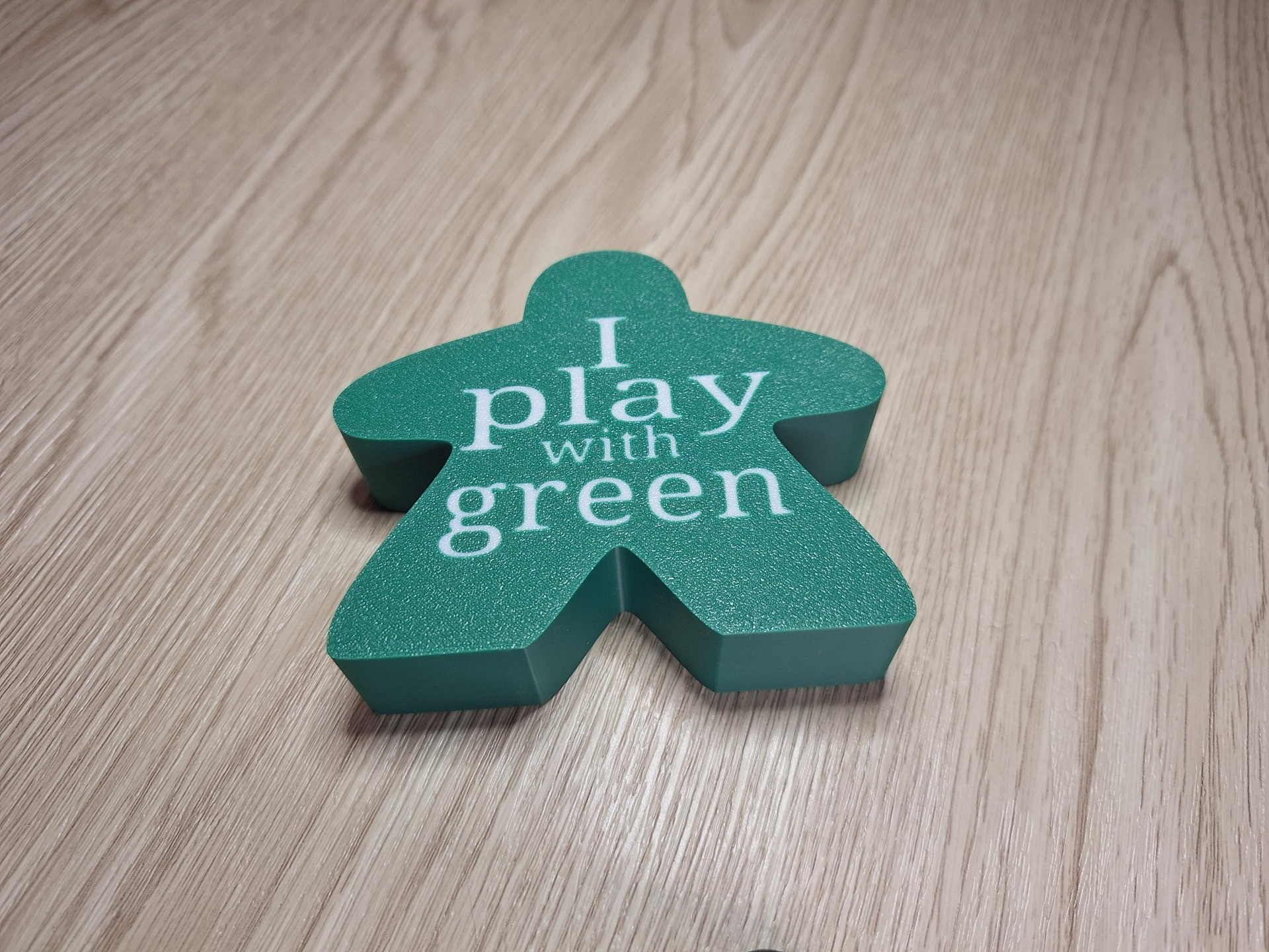 maretak groen met witte letters